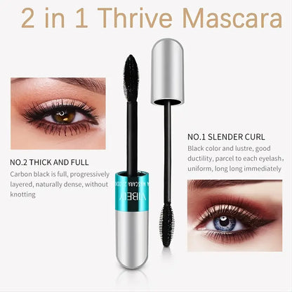 4D Silk Fiber Mascara for Lengthening & Thickening Lashes