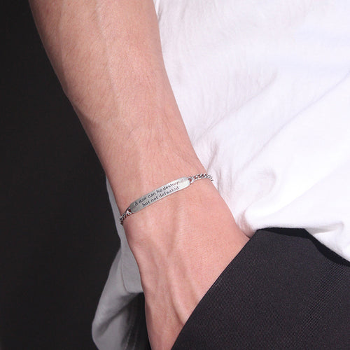 Pulsera de Plata Tailandesa Vintage para Moda Masculina